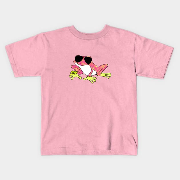 chill tree frog Kids T-Shirt by SunnyAngst